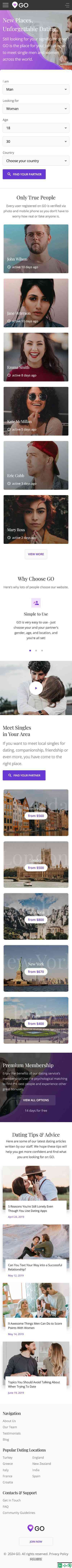 高端在线婚恋交友平台网站模板-手机预览